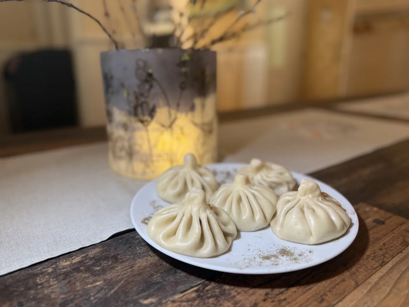 Frisch servierte Khinkali